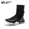 WIJI冬季新款欧美飞织超纤维鞋时尚个性休闲舒适厚底新潮高邦女鞋_1 37 黑色