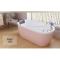 浴缸迷你小户型浴缸欧式家用卫生间加热洗澡充气落地哑光单人浴缸一体_9 彩色银五件套 1.5M