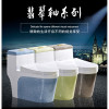 马桶虹吸式彩色座便器卫浴复古马桶欧式家用管道白色套餐口径抽水升级体式坐厕_1 宝蓝曜石 400mm