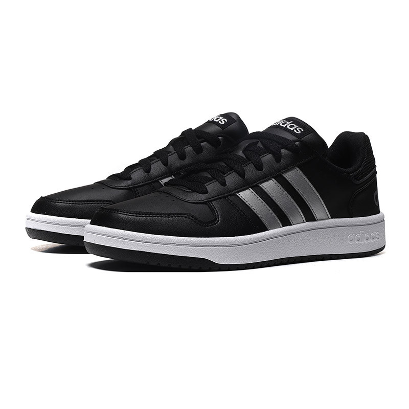 【自营】adidas阿迪达斯男子板鞋经典低帮舒适休闲运动鞋DB2935 DB2935黑色+银金属 44.5码