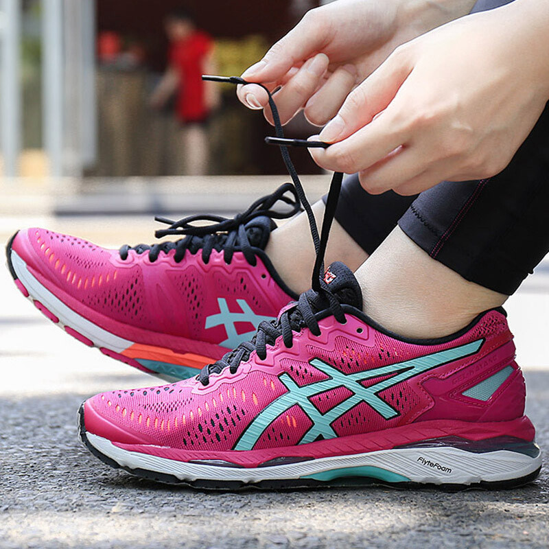 Asics亚瑟士户外运动女鞋跑步鞋GEL-KAYANO23稳定支撑缓震耐磨运动鞋T696N T696N-1978 （6.5/37.5）