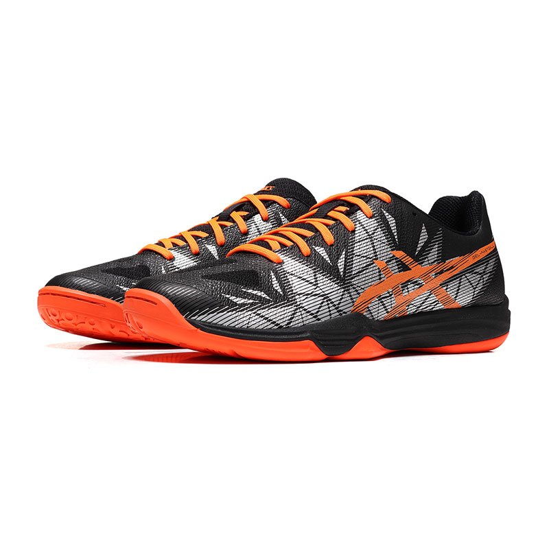 【自营】ASICS亚瑟士男子羽毛球鞋GEL-FASTBALL 3运动鞋E712N-001 E712N-001黑色+橙色 42.5码
