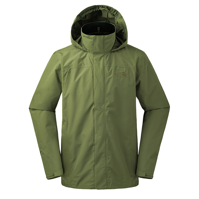 北面（The North Face）户外运动男款防风雨防水透气舒适耐磨单层冲锋衣2UBL/3L8Q 3L8QZBK（男） S