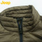 JEEP/吉普男士休闲修身版羽绒背心 JW15WV801 54 军绿色N5
