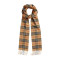 Burberry（博柏利）欧美英伦风长款围巾 Vintage 古典黄色格纹羊绒围巾40771681 黄色