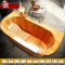 木桶沐浴桶泡澡洗澡桶尊贵定制实木浴缸浴盆带水龙头_1 外长1.2米宽0.75米高0.7米