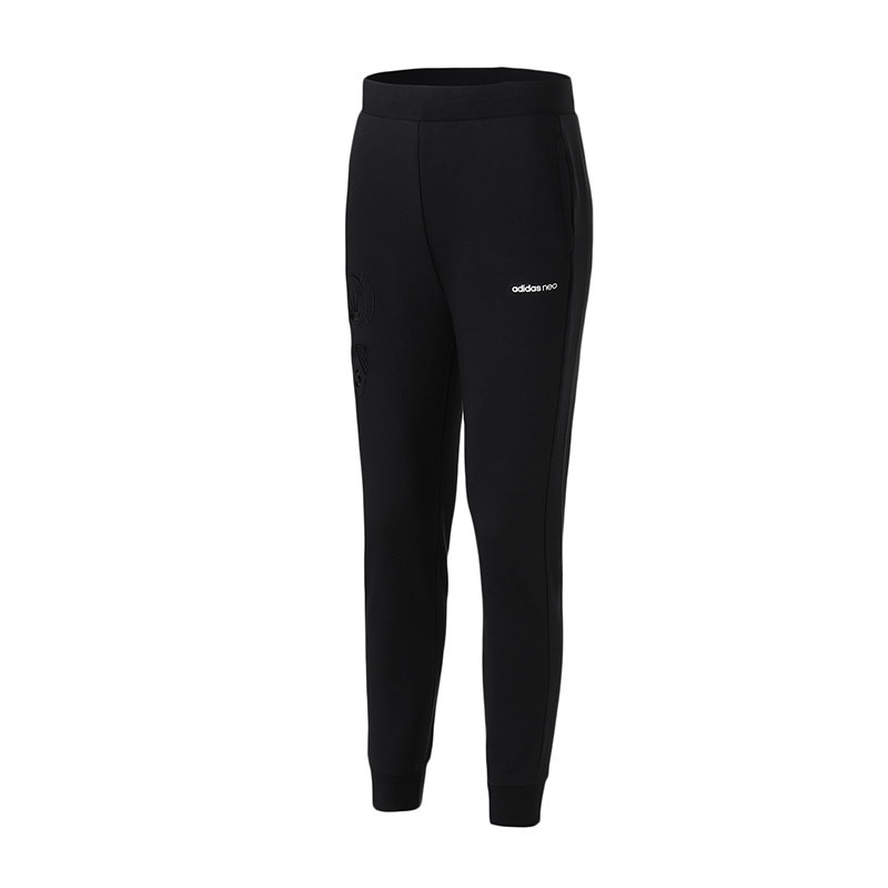 adidas阿迪达斯NEO2019冬季新款男裤加绒保暖运动休闲长裤DM2173 DZ7223黑色 XXL
