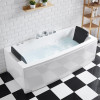 浴缸亚克力家用浴缸独立式浴缸浴池小户型嵌入式1.5米-1.8米冲浪按摩恒温 五件套单 &asymp1.6M