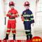 儿童消防员服装幼儿消防子服装职业体验角色扮演小消防员表演服_5_1 100cm 红色长袖(送腰带)