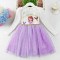 2018春季新款冰雪奇缘连衣裙女童秋装大中童装长袖爱莎艾莎公主 140cm 苏菲亚裙+披风