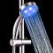 七彩自变喷头温控三色LED手持花洒热水器浴室喷头光花洒淋浴头_2 单蓝色