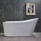 亚克力椭圆形小型浴缸五件套独立式家用迷你日式浴缸加深泡澡 空缸+五件套 ≈1.5M