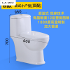 迷你家用马桶小号小户型坐便器防臭超短小尺寸58cm卫生间60 其他/other B款【顶配】欧式小户型