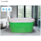 浴缸家用卫生间亚克力独立式小户型彩色水疗浴缸1.2-1.5米 ≈1.3m 白+绿