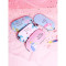 18新款眼罩睡眠遮光透气个性男女学生可爱卡通冰敷护眼眼睛乳白色皇冠猫咪(青色)_1 粉红色独角兽