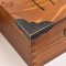 木箱子复古带锁收纳盒实木杂物盒桌面整理收藏长方形木盒子储物箱_9 中号无图案