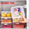 进口冰箱保鲜盒套装塑料密封盒子3个装食品水果储物盒收纳盒_21 玫红色5L*2（带手柄）