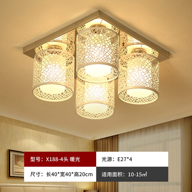 Grevol品拓PINTUOled吸顶灯水晶灯客厅灯简约现代吸顶灯客厅灯主卧室灯温馨田园浪漫水晶餐厅灯具25M2 3头-暖白光
