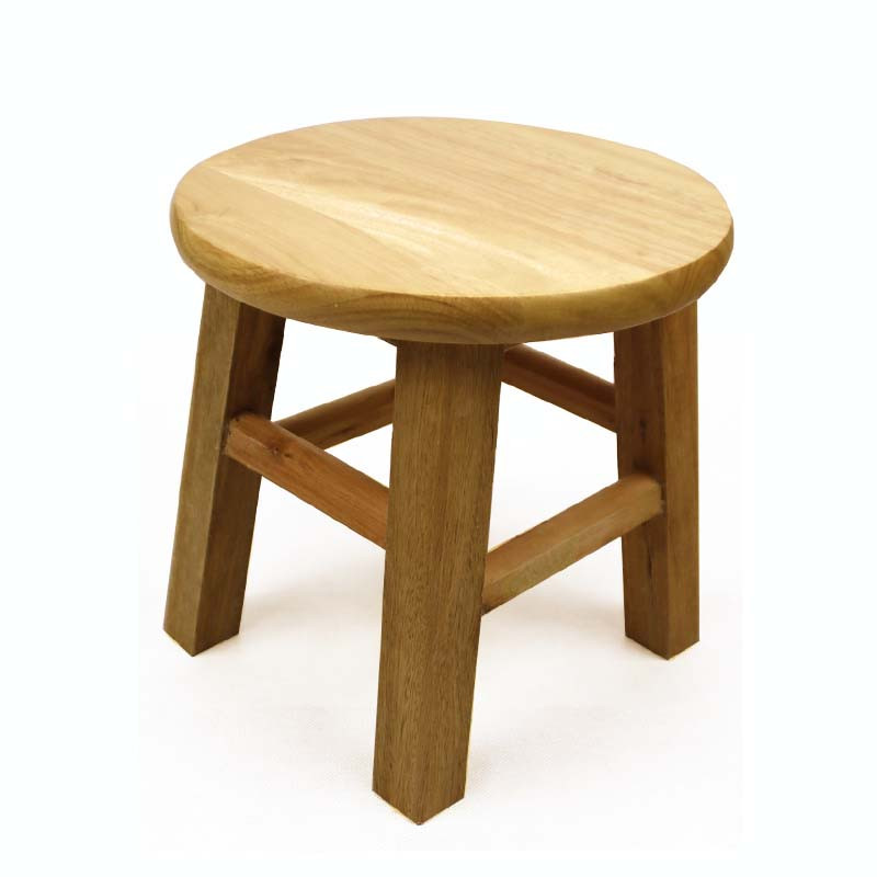 居家凳子木质凳矮凳小圆凳小板凳椅子换鞋凳方凳小凳子家用儿童椅子_3_3 直径25厘米高度25厘米