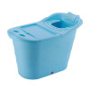 大号成人浴桶塑料洗澡桶儿童沐浴桶加厚家用浴盆浴缸可坐泡澡桶 676豪华款蓝色