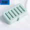 别颖肥皂盒创意吸盘卫生间壁挂多层沥水长方形香皂盒大号置物架 单层北欧粉