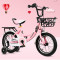 凤凰(FENGHUANG)儿童自行车2-3-4-6-7-8-9-10岁宝宝脚踏单车男孩女孩小孩童车 小樱花娃娃斗（粉色）（送赠品）12寸
