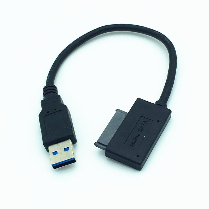 sata轉usb3.0硬盤轉接數據線筆記本外置光驅盒12.7mm9.