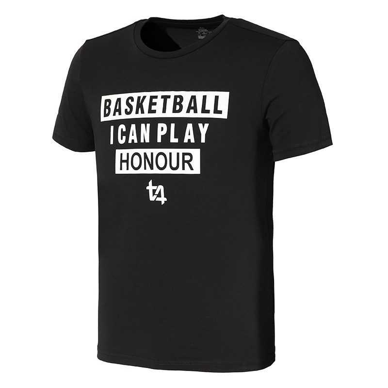 匹克(PEAK)男款短袖T恤2018秋季新款舒适透气上衣篮球系列印花运动T男
