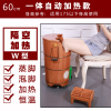 加高橡木泡脚木桶妇科熏蒸桶加热恒温足浴桶洗脚盆带盖60cm50公分一体自动加热款无坐_3 60公分体自动加热款无坐蒸