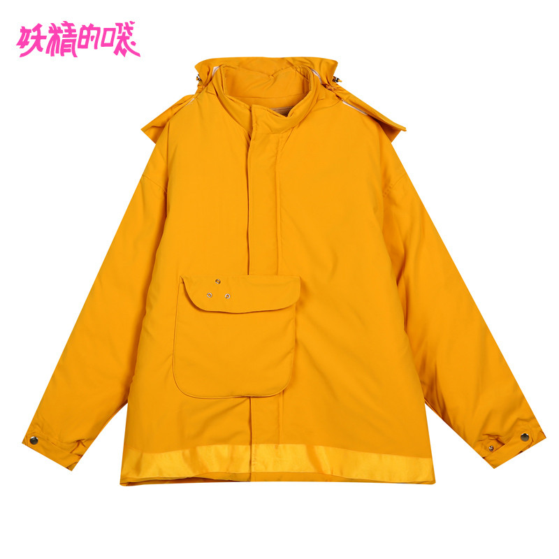 妖精的口袋十五音乐节冬季羽绒服_1 L 水果黄色