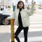子沫雨2020冬季新款韩版宽松羽绒棉服女短款收腰大毛领加厚学生外套小个子工装派克服 黄色 M