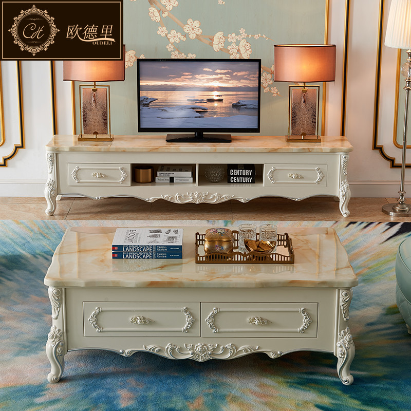 C601茶几电视柜 大理石茶几电视柜【不限尺寸】