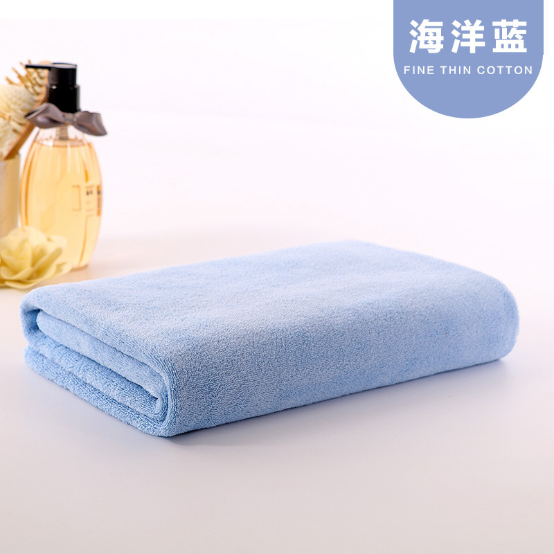 Curbblan卡伴孕婴童浴衣浴巾婴儿浴巾纤维加厚加大吸水性5s及以下 儿童毛巾被盖毯婴儿用品100*120cm 海洋蓝
