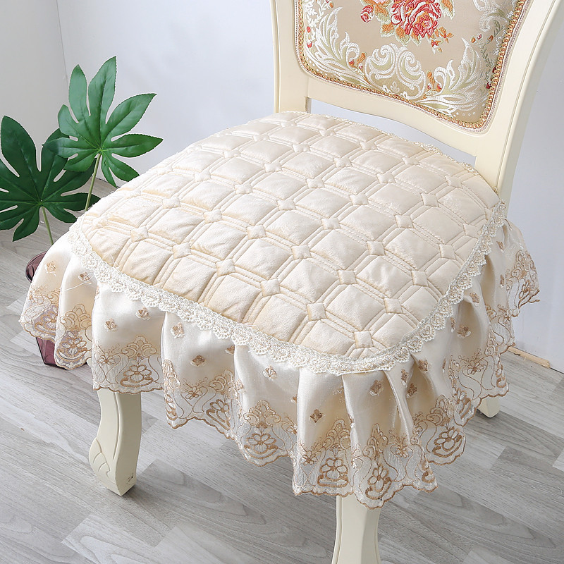 七日爱(qiriai)田园布艺餐椅垫坐垫四季简约欧式餐椅套餐桌椅垫凳子