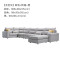 顾家家居 简约现代大小户型布艺沙发客厅整装2068 【天空灰】4双+转角+凳