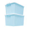 禧天龙citylong52L（580*420*310cm）收纳箱特大号家用宿舍衣柜衣服整理箱玩具储物盒单个装 蓝色