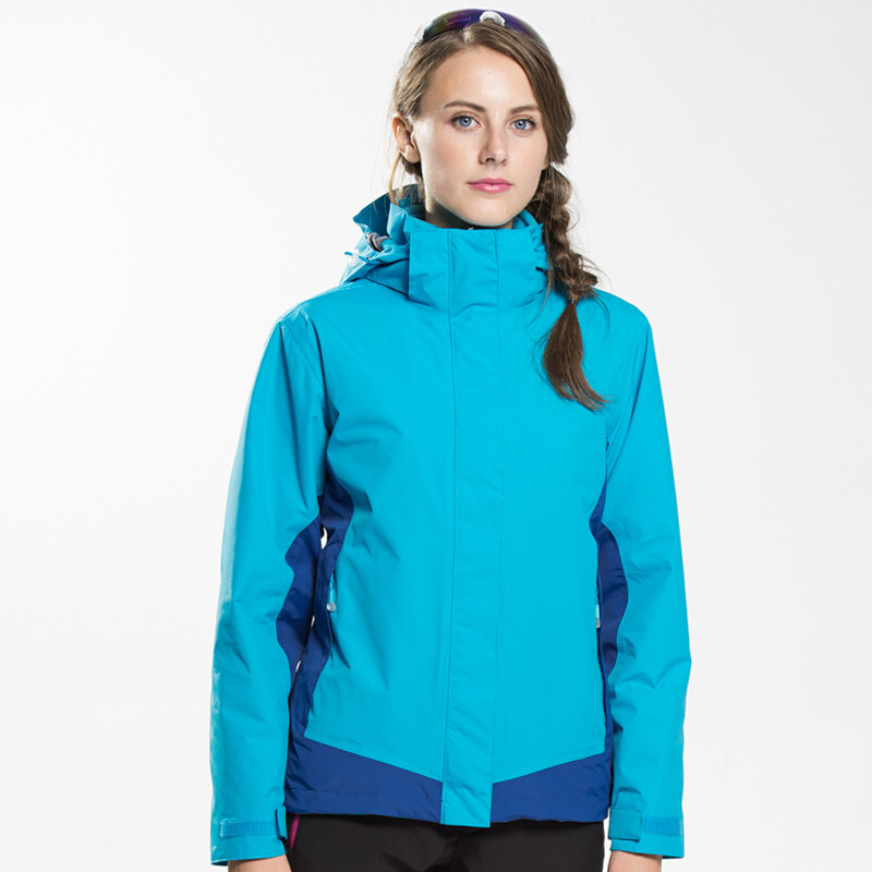 冲锋衣男三合一两件套户外服内胆可拆登山服秋冬保暖防风透气_9 M 女-玉兰