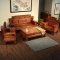 实木沙发组合整装客厅三人纯实木小户型榆木中式红木禅意仿古简约 组合_图片1