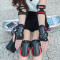 滑板轮滑护具套装手套儿童护膝成人男女长板旱冰溜冰鞋平衡自行车_27 XL(体重135-160斤) JKP升级版蓝色7件套