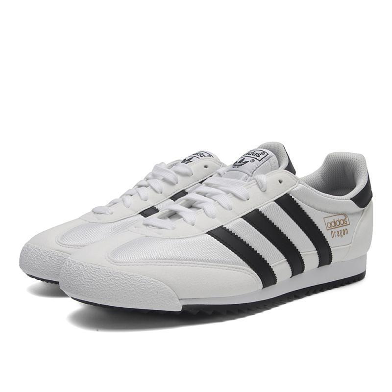adidas阿迪三叶2018年新款中性三叶系列休闲鞋BB1270 亮白/1号黑色/金金属 41码