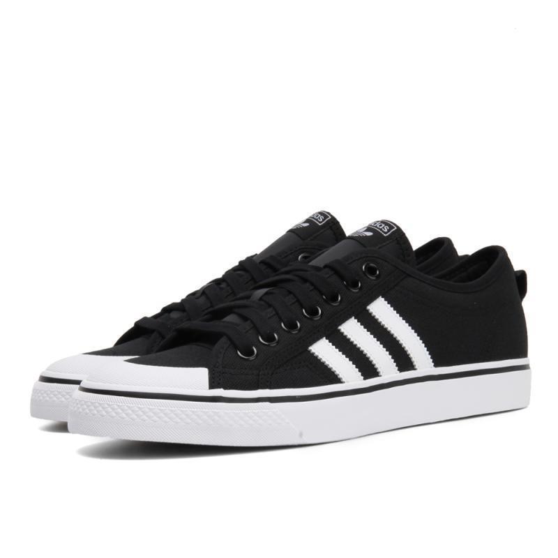 adidasOriginals阿迪三叶2018中性NIZZAFOUNDATION休闲鞋C 1号黑色/亮白 42.5码