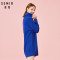 Semir 森马 冬季上新女士毛针织衫19078070457 中国蓝8500 155/80A/S