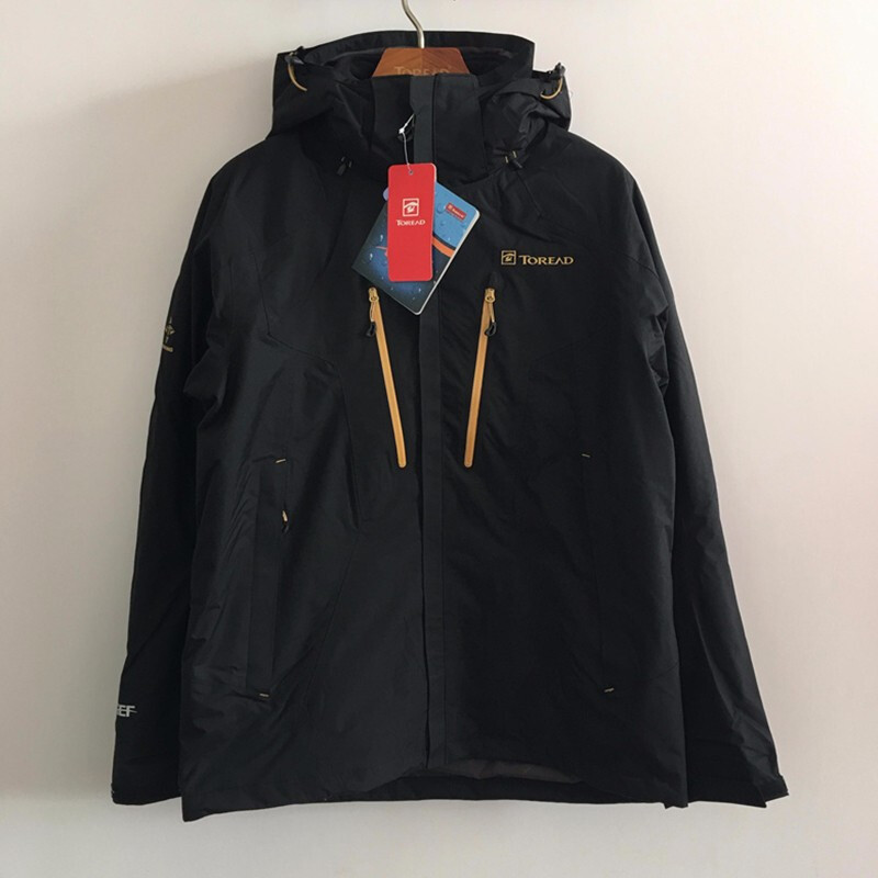 探路者（TOREAD）户外秋冬男女三合一套绒冲锋衣防水保暖两件套KAWE91388 2XL KAWE91388-G01X黑色（男）
