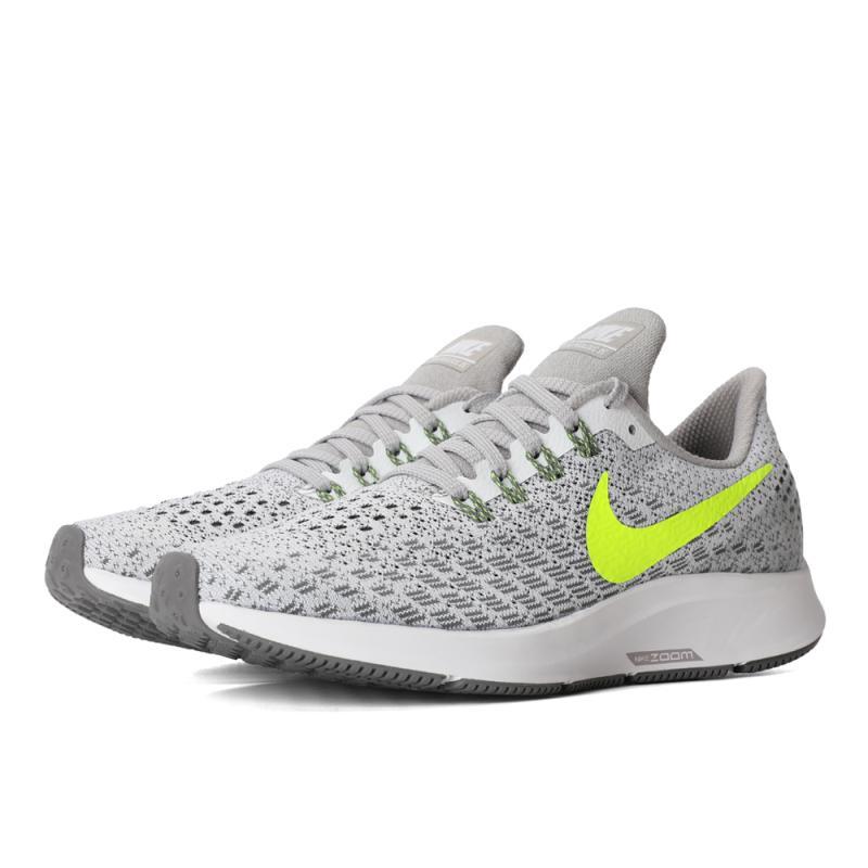 Nike耐克2018年新款女子WMNSNIKEAIRZOOMPEGASUS35跑 101白/荧光黄/枪灰黑/大气灰 35.5码