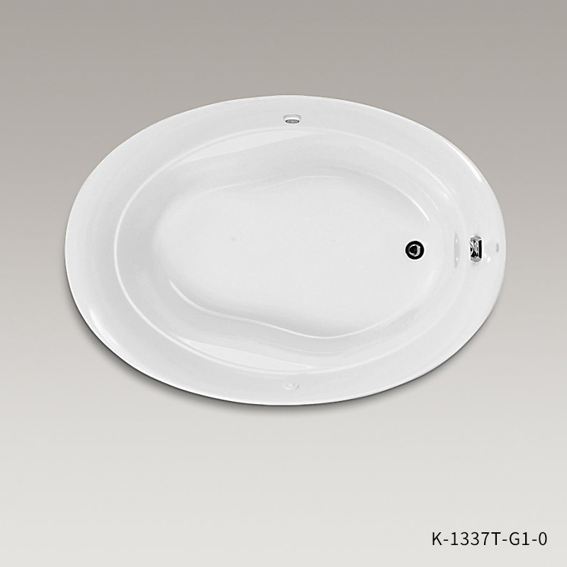 科勒kohler 史瑞夫泡泡嵌入式亚克力浴缸按摩浴缸1337T ≈1.5M 左出水