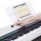 The ONE智能钢琴 88键重锤 便携版专业家用电钢琴数码电子钢琴初学者 黑白色 经典黑【琴头+单踏板】