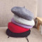 儿童帽子秋冬韩版中大童复古小女孩羊毛羊绒贝雷帽亲子母女南瓜帽 儿童（3-10岁）帽围50-53厘米 米色