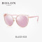 BOLON暴龙2018新款猫眼偏光太阳镜女士墨镜的个性时尚眼镜BL6035 B30粉金色