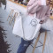 桂兰珊（Guilanshan）韩版斜跨帆布包女学生文艺单肩包ins原宿风手提包ulzza 黑色笑脸
