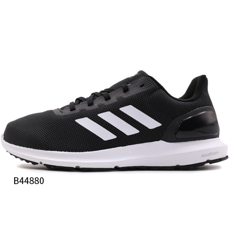 阿迪达斯(adidas)B44880男鞋秋季新款运动鞋低帮休闲透气跑步鞋 40.5码 黑色B44880